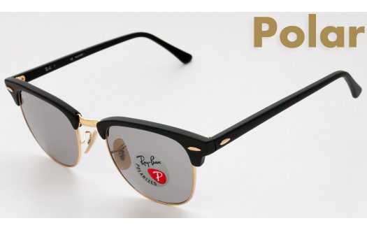 Ray-Ban Clubmaster Classic Polarised (RB3016 901SP2 51mm) saules brilles